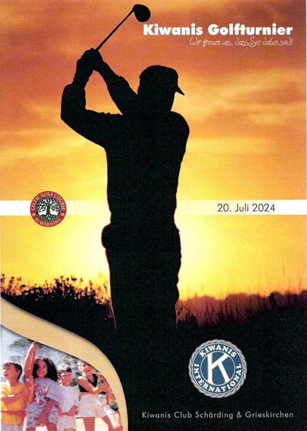 Plakat Golfturnier 2024